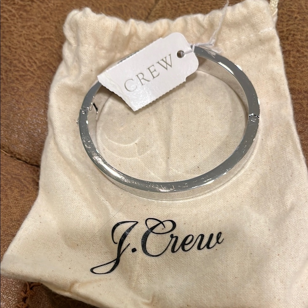 J. Crew Silver Bangle Bracelet